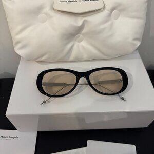 Maison Margiela x Gentle Monster Oval Sunglasses Black Minimal